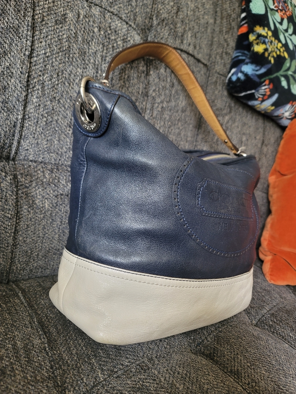 Coach Hampton Perforated Shoulder Bag With Detachable Strap - Picture 8 of 17